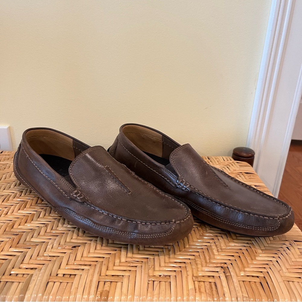 Clark Dark Brown Loafers Slip-On Size 10